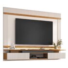 Painel Canelado Para Tv Até 75 Polegadas 100% Mdf Off White/f