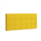 Painel Casal Strass Jordania 140 Cm Courino Amarelo - D A Dec