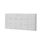 Painel Casal Strass Jordania 140 Cm Courino Branco - D A Decor