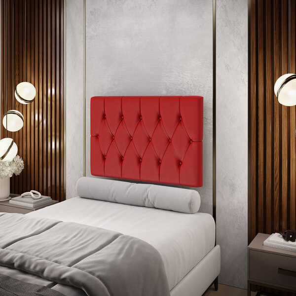 Painel Centaurus 100 / A-020 Couro Vermelho