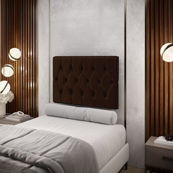 Painel Centaurus 100 / N-027 Veludo Marrom Chocolate