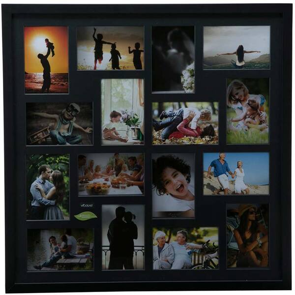 Painel Collection Para 16 Fotos 10x15 - Woodart - Preto