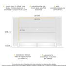 Painel Com 2 Leds Para Tv Até 60" Multimóveis Veneza Fg3397 B