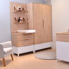 Painel Com 2 Prateleiras Dengo Carvalho Treviso