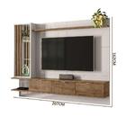 Painel Com Espelho Off White Madero Canela Leblon Lukaliam