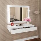 Painel Com Espelho Para Penteadeira  Multimóveis Cr35019 Bran