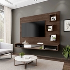 Painel Com Espelhos Viena Ii Noce - Rv Móveis