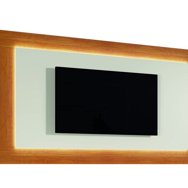 Painel Com Led 1,80m - Atenas-naturale/off - Mavau Móveis