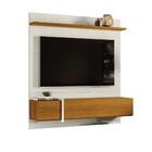 Painel Com Porta Taipé Off White Perolizado E Freijó