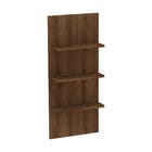 Painel com Prateleiras 54,2x123x16,5cm Nogueira Dourado Jade Suprema Luciane