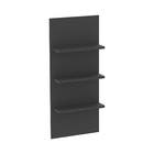 Painel com Prateleiras 54,2x123x16,5cm Preto TXT Jade Suprema Luciane