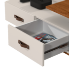 Painel Com Rack Suspenso Para Tv Até 50 Polegadas Com Gavetas