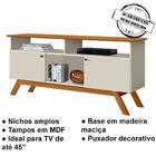 Painel Com Rack Tv 55 Pol 14x14 Tebar.