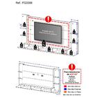 Painel Com Suporte Para Tv Até 65" Multimóveis Nairóbi Plus F
