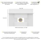 Painel Com Suporte Tv 55" 2 Em 1 Malta Plus Multimóveis Branco