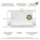 Painel Com Suporte Tv 60" E Espelho Tókio Multimóveis Branco