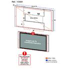 Painel Com Suporte Tv 65" 2 Em 1 Malta Multimóveis V3584