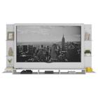 Painel Com Suporte Tv 75" Web Multimóveis Mp1049 Branco