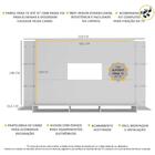Painel Com Suporte Tv 75" Web Multimóveis Mp1049 Branco