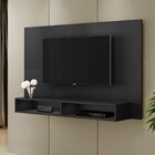 Painel Coral Para Tv Até 46 Polegadas Kaiki Móveis Preto Text