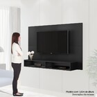 Painel Coral Para Tv Até 46 Polegadas Kaiki Móveis Preto Text