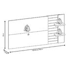 Painel Dante Dj Móveis Para Tv Até 47 Polegadas Off White