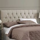 Painel De Cabeceira Suspensa Cama Casal 1,40 Lavinia Bege Cap