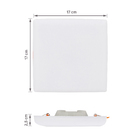 Painel Borda Infinita Quadrado de Embutir ou Sobrepor Luz Branca 24W Bivolt Black & Decker