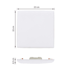 Painel Borda Infinita Quadrado de Embutir ou Sobrepor Luz Branca 32W Bivolt Black & Decker