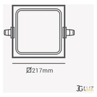 Painel De Embutir Quadrado Led 18w 6500k Bivolt