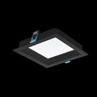 Painel De Embutir Recuado Deep 12w 17x17cm Stella - Preto - L