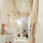 Painel De Espelho Dupla Face Com Bisote - 30x30cm 4 Unidades