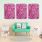 Painel de Floral Artificial 1 unidade Placa 60x40cm Parede co