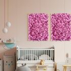 Painel de Floral Artificial 1 unidade Placa 60x40cm Parede co