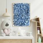 Painel de Floral Artificial 1 unidade Placa 60x40cm Parede co