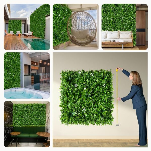 Painel De Jardim Vertical Artificial De Alta Qualidade 1m² Pa