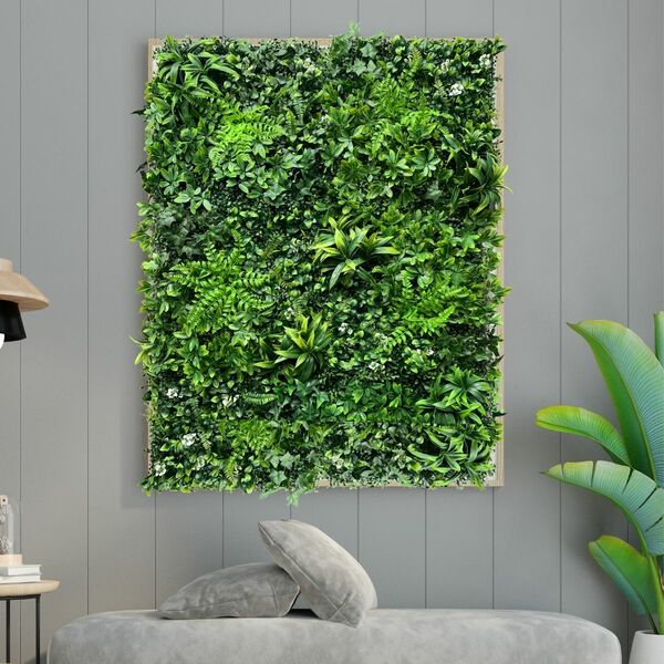 Painel De Jardim Vertical Medindo 50x100cm Com Proteção Uv Fo