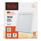 Painel de LED de Sobrepor 18W Luz Branca 21x21cm Slim Black&Decker