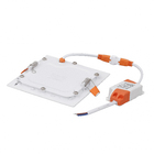 Painel de LED de Embutir 6W Luz Amarela 12x12cm Hitech LLUM Bronzearte