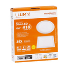 Painel de LED de Embutir 6W Luz Amarela 12x12cm Hitech LLUM Bronzearte