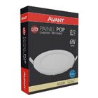 Painel De Led Avant Redondo Embutir 6w Bivolt 4000k Neutro Su