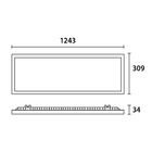 Painel De Led Blumenau Backlight Retangular De Embutir 40w Bi