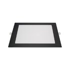Painel De Led Blumenau Quadrado De Embutir 18w Bivolt Preto 4