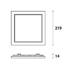 Painel De Led Blumenau Quadrado De Embutir 18w Bivolt Preto 4