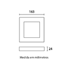 Painel De Led Blumenau Quadrado De Sobrepor 12w Bivolt 4100k