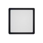 Painel De Led Blumenau Quadrado De Sobrepor 18w Bivolt Preto