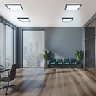 Painel De Led Blumenau Quadrado De Sobrepor 18w Bivolt Preto