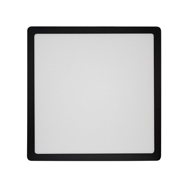 Painel De Led Blumenau Quadrado De Sobrepor 24w Bivolt Preto