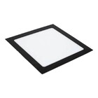 Painel De Led Blumenau Quadrado Embutir 12w Bivolt Preto 6500