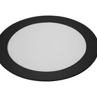 Painel De Led Blumenau Redondo Embutir 24w Bivolt Preto 3000k